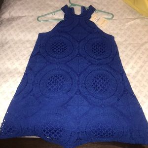 Blue mini dress